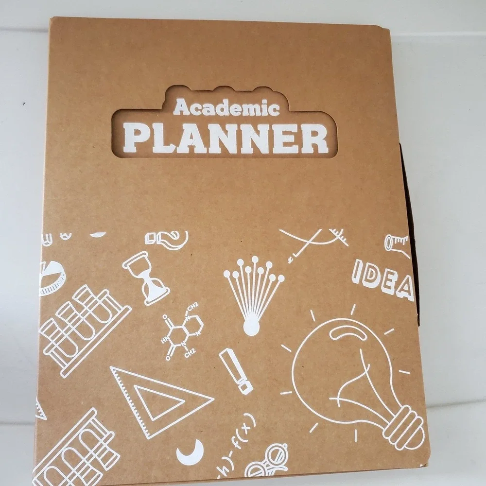2025-2026 Academic Planner Spiral Bound Weekly Monthly with Stickers & Ruler